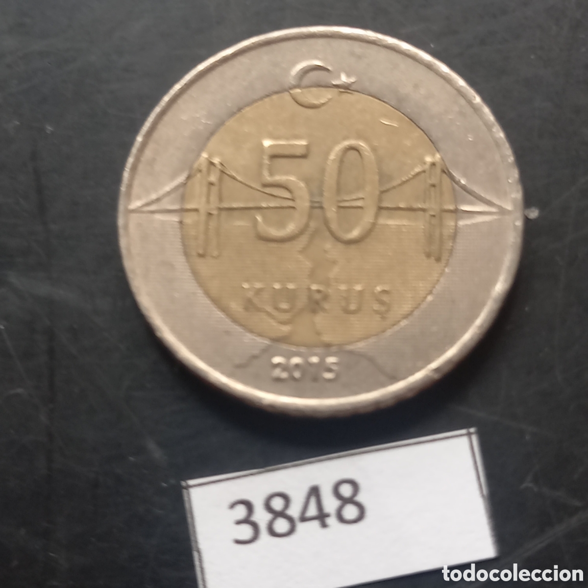 Monedas antiguas de Asia: Turqu&iacute;a 50 kurus 2015 - Foto 2