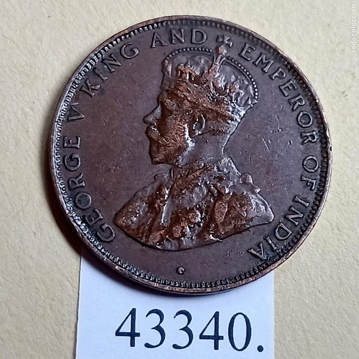 Monedas antiguas de Asia: Hong Kong 1 c&eacute;ntimo 1931 - Foto 2