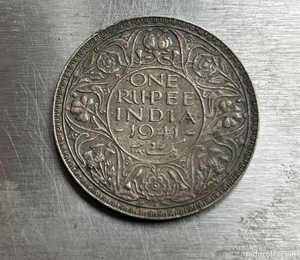 Monedas antiguas de Asia: RUPIA 1941 INDIA. PLATA - Foto 1
