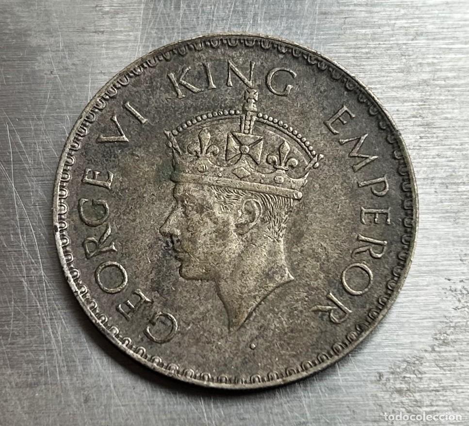 Monedas antiguas de Asia: RUPIA 1941 INDIA. PLATA - Foto 2