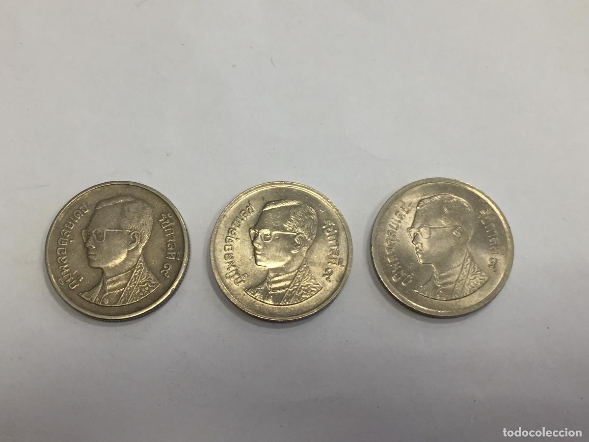 Monedas antiguas de Asia: 3 MONEDAS DE TAILANDIA DE 1 BATH - Foto 1