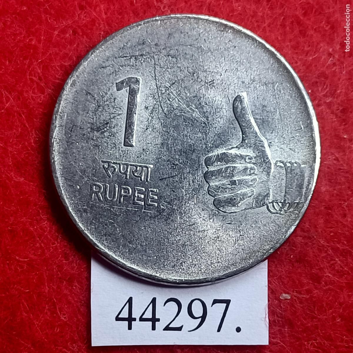 Monedas antiguas de Asia: India 1 rupia 2008 Bombay - Foto 1