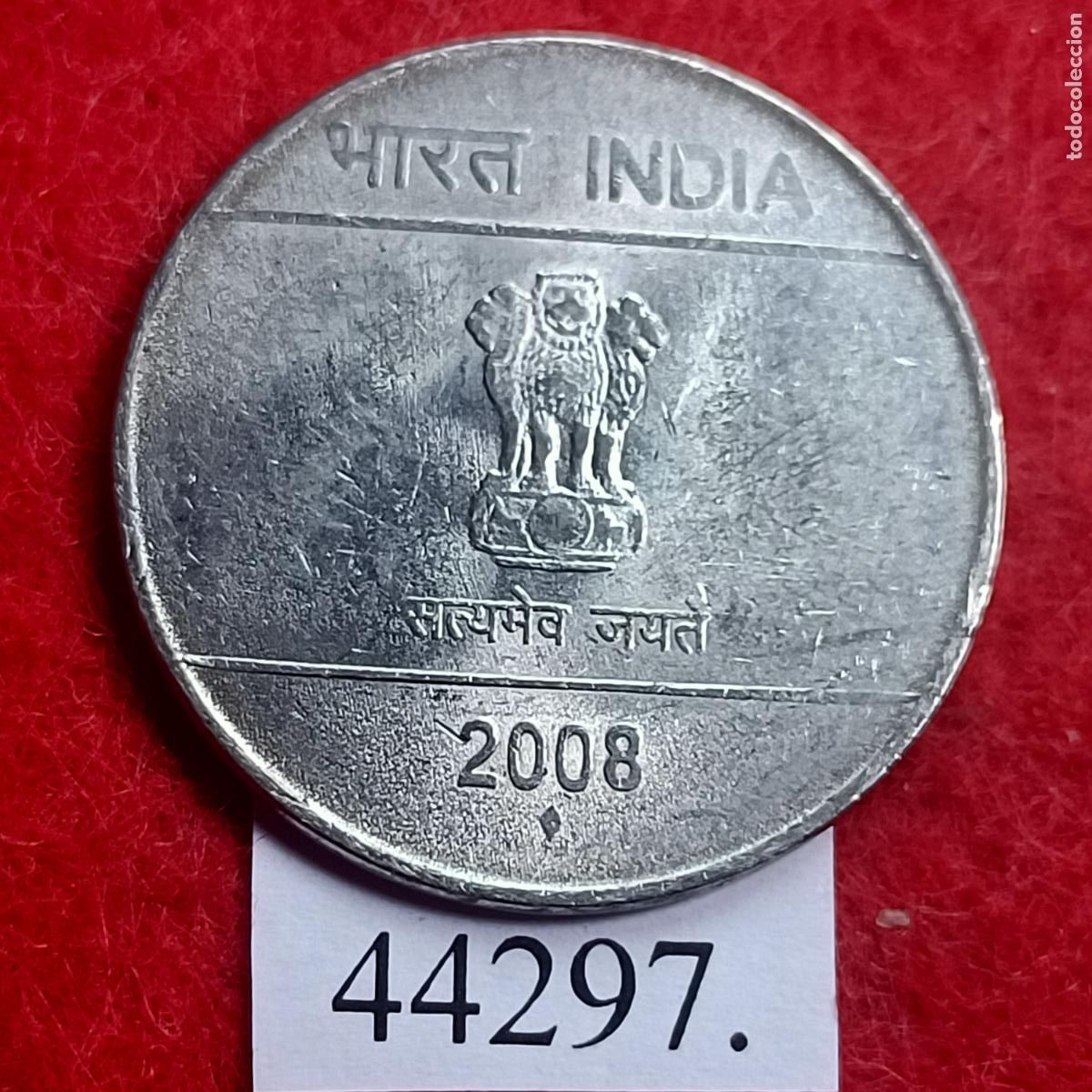 Monedas antiguas de Asia: India 1 rupia 2008 Bombay - Foto 2