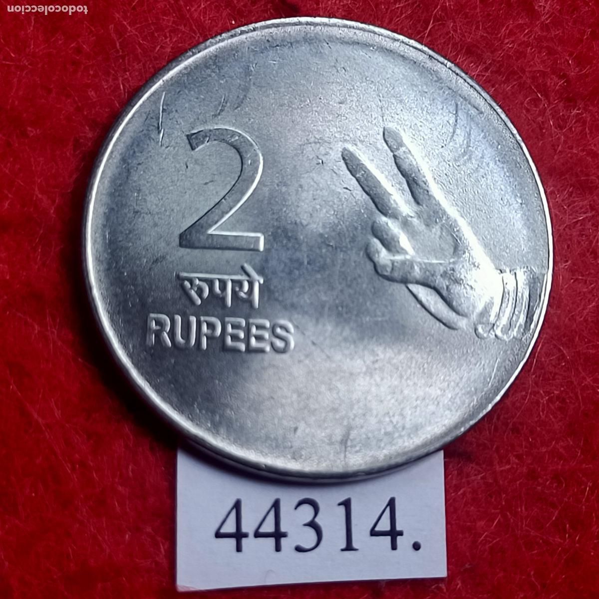 Monedas antiguas de Asia: India 2 rupias 2010 Bombay - Foto 1