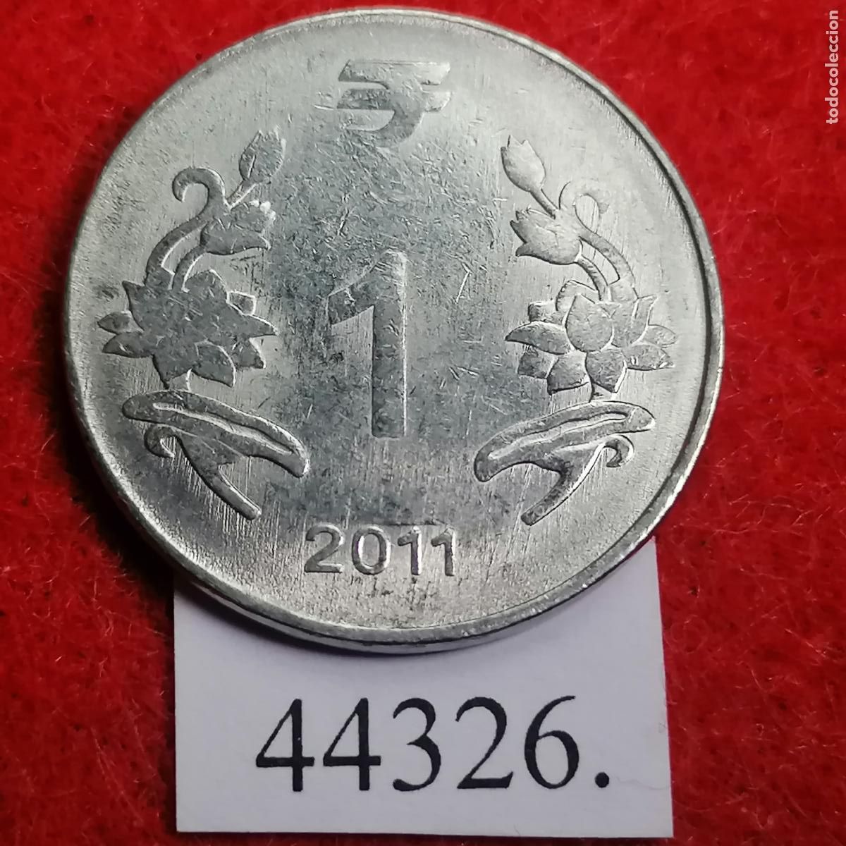 Monedas antiguas de Asia: India 1 rupia 2011 Calcuta - Foto 1