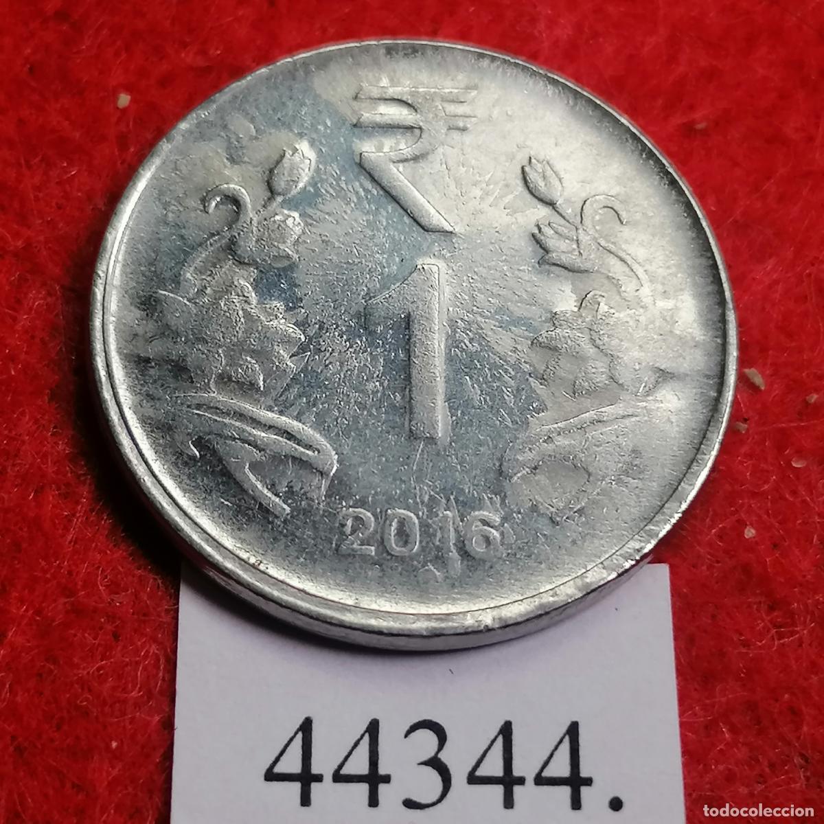 Monedas antiguas de Asia: India 1 rupia 2016 Noida - Foto 1