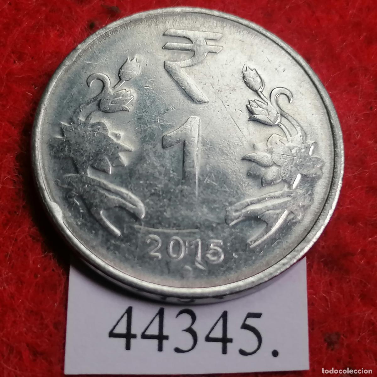 Monedas antiguas de Asia: India 1 rupia 2015 Noida - Foto 1