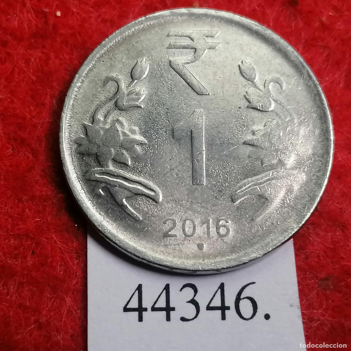 Monedas antiguas de Asia: India 1 rupia 2016 Noida - Foto 1