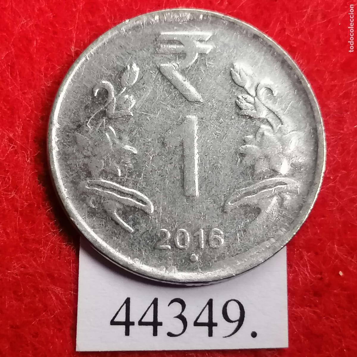 Monedas antiguas de Asia: India 1 rupia 2016 Noida - Foto 2