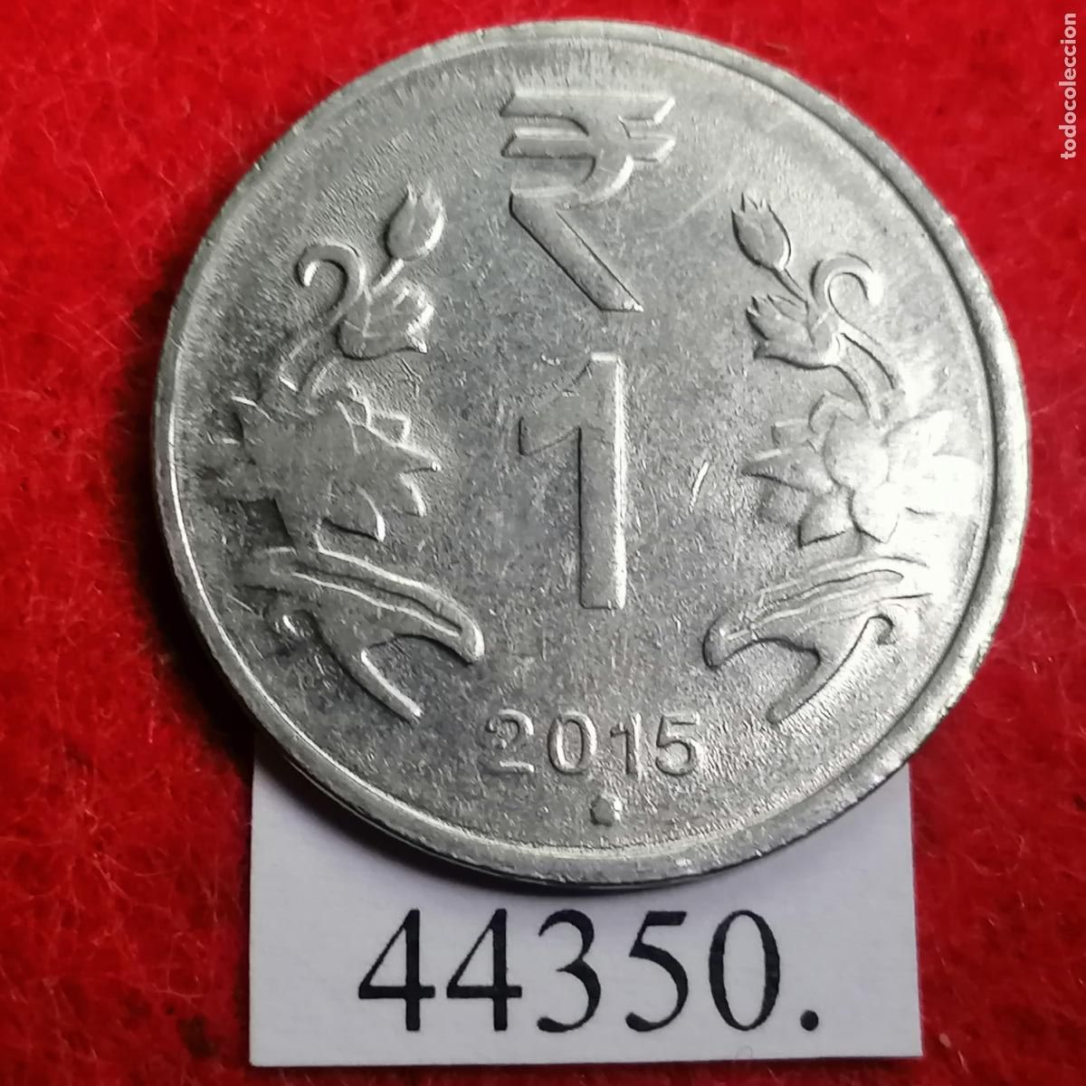 Monedas antiguas de Asia: India 1 rupia 2015 Noida - Foto 2