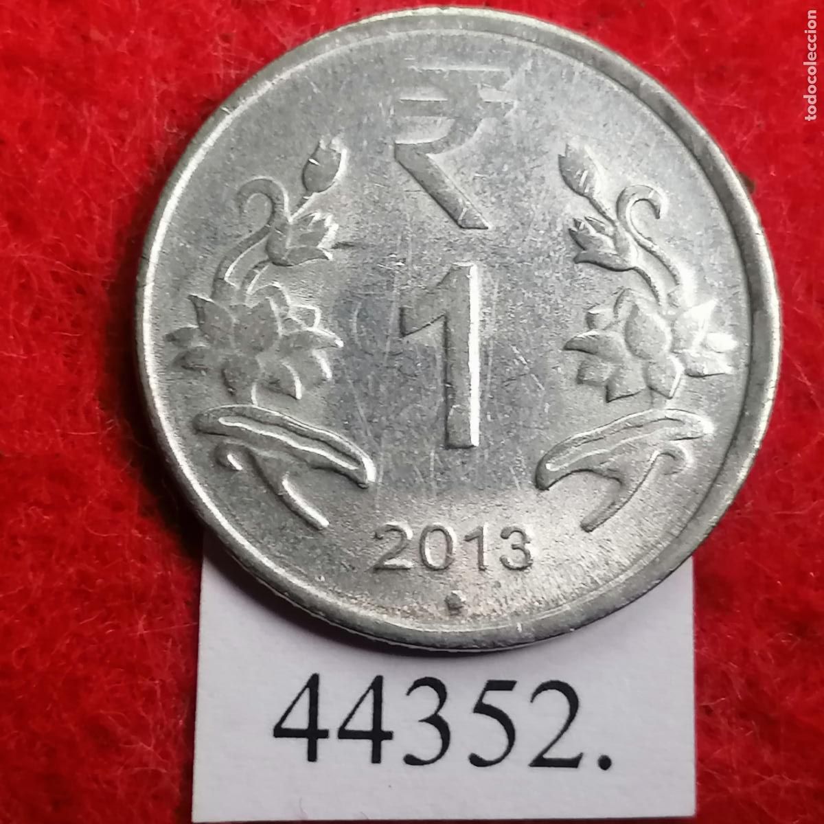 Monedas antiguas de Asia: India 1 rupia 2013 Noida - Foto 1