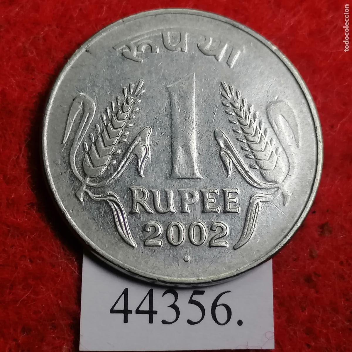 Monedas antiguas de Asia: India 1 rupia 2002 Noida - Foto 1