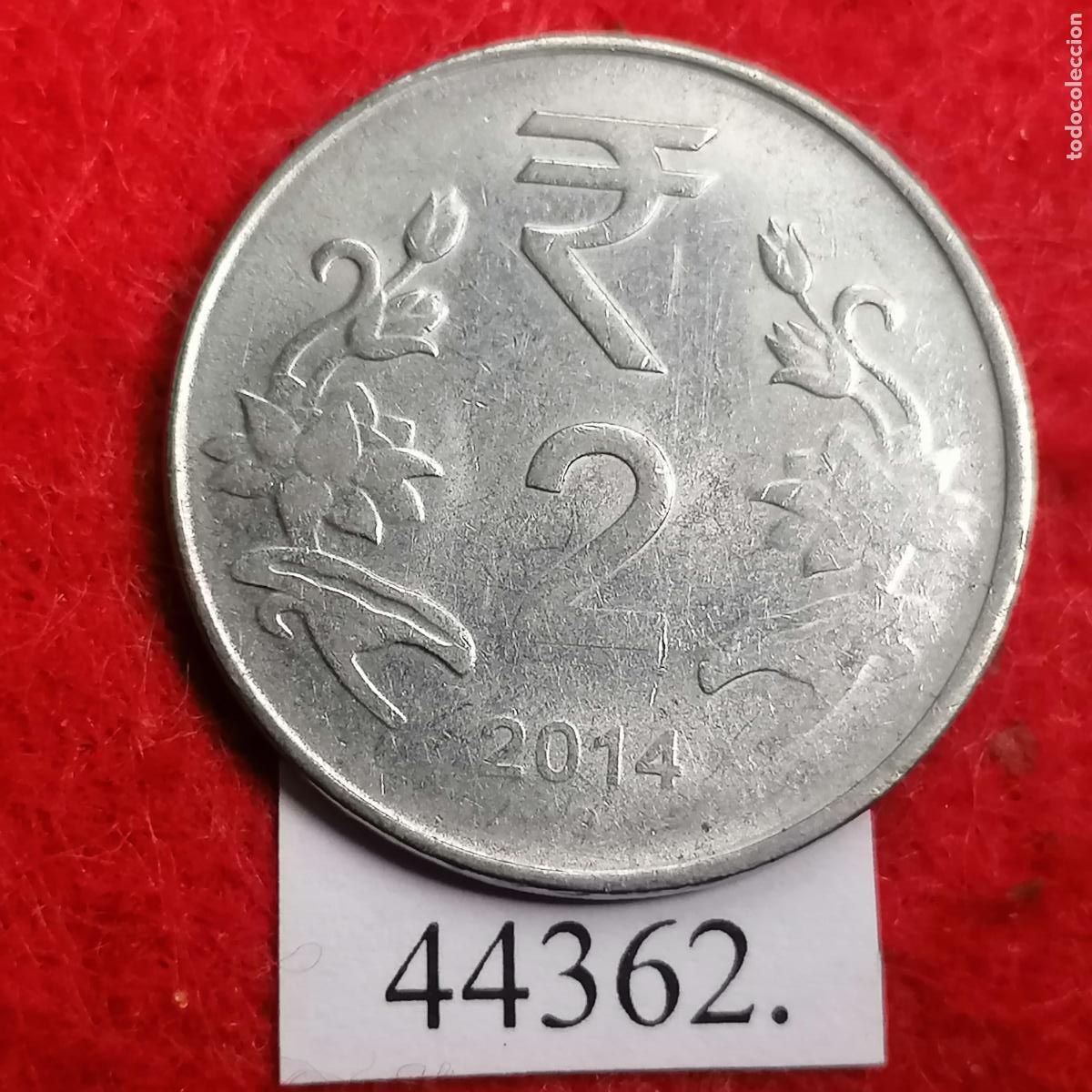 Monedas antiguas de Asia: India 2 rupias 2014 Noida - Foto 1