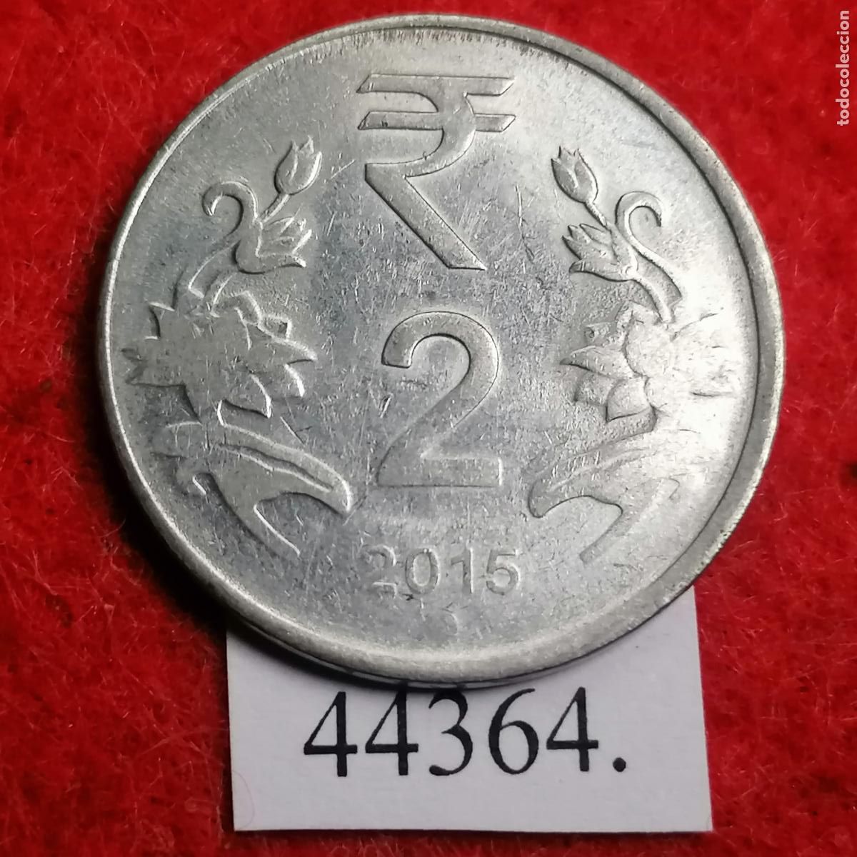 Monedas antiguas de Asia: India 2 rupias 2015 Noida - Foto 1