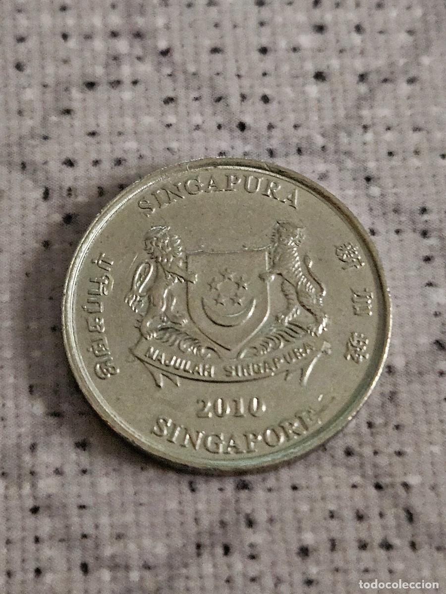 Monedas antiguas de Asia: Moneda 20 Centavos De Singapur 2010. - Foto 1