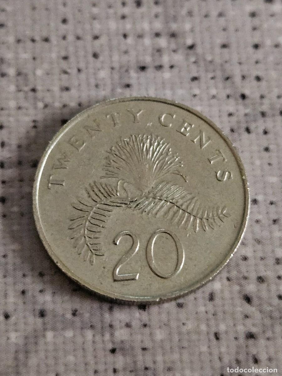 Monedas antiguas de Asia: Moneda 20 Centavos De Singapur 2010. - Foto 3