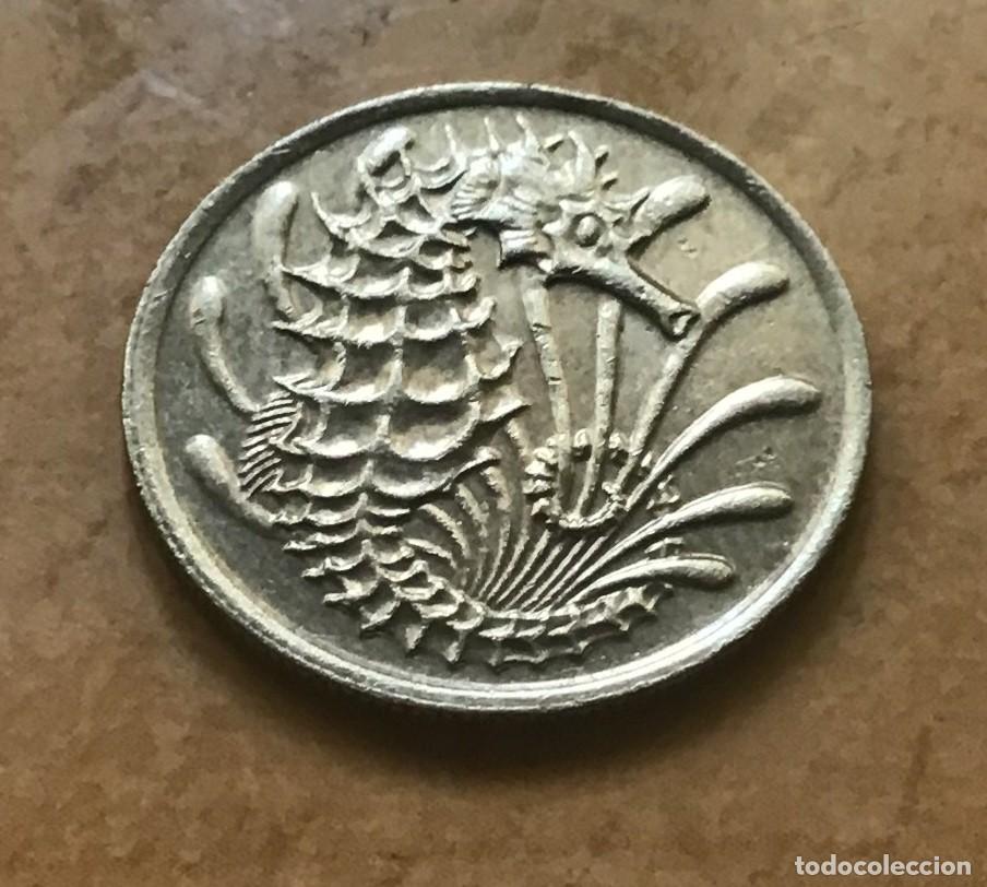 Monedas antiguas de Asia: 10 centavos de Singapur. A&ntilde;o 1981 - Foto 2