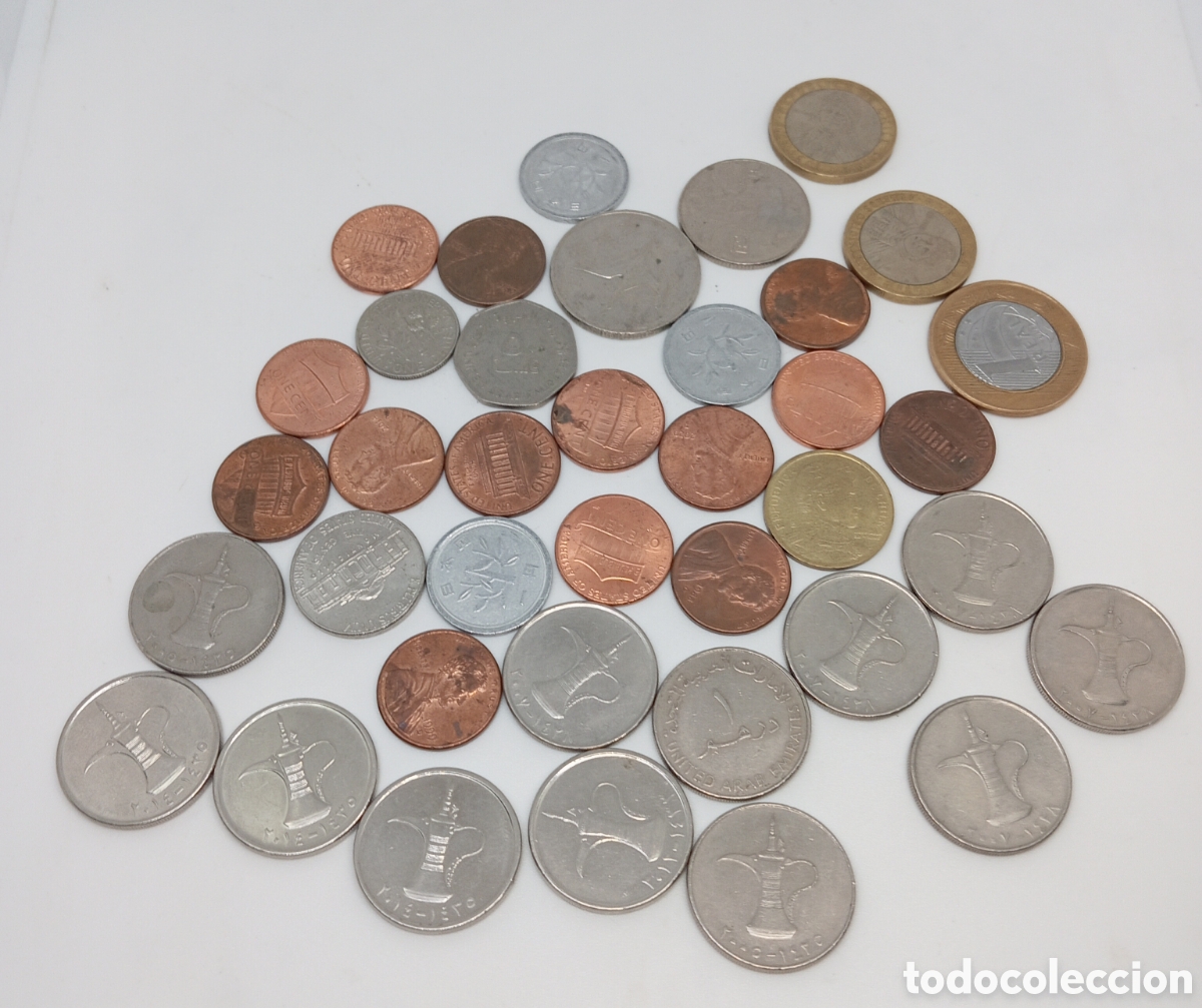 Monedas antiguas de Asia: Internacional, lote de 38 monedas - Foto 1