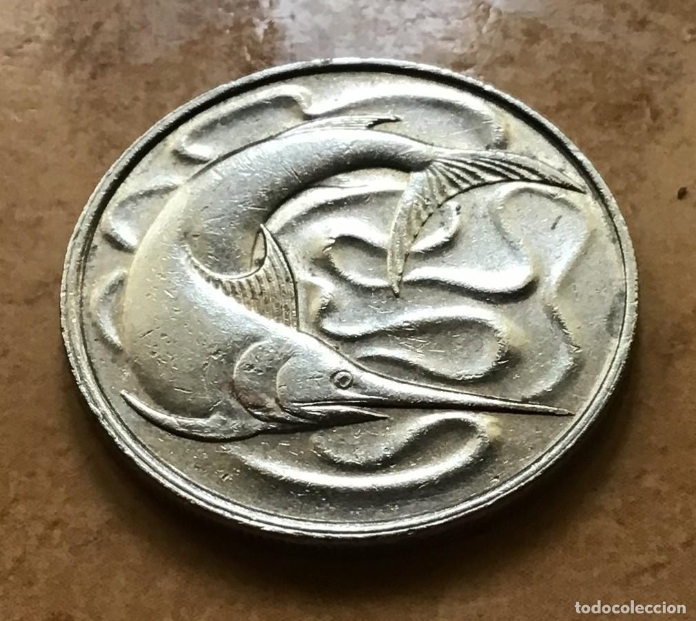 Monedas antiguas de Asia: 20 centavos de Singapur. A&ntilde;o 1981 - Foto 2