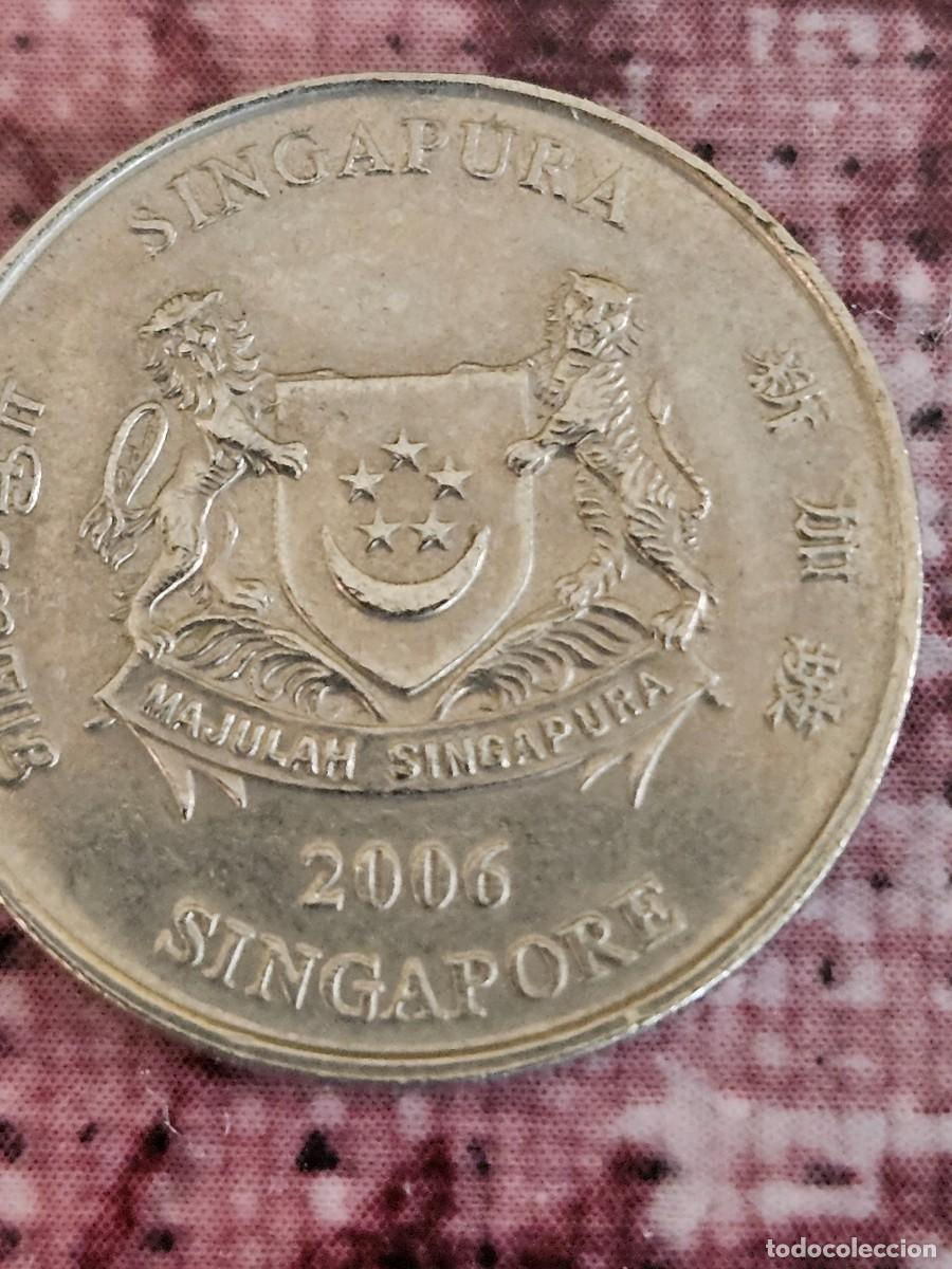 Monedas antiguas de Asia: Moneda 20 Centavos De Singapur Del 2006. - Foto 3
