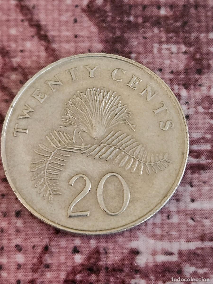 Monedas antiguas de Asia: Moneda 20 Centavos De Singapur Del 2006. - Foto 4