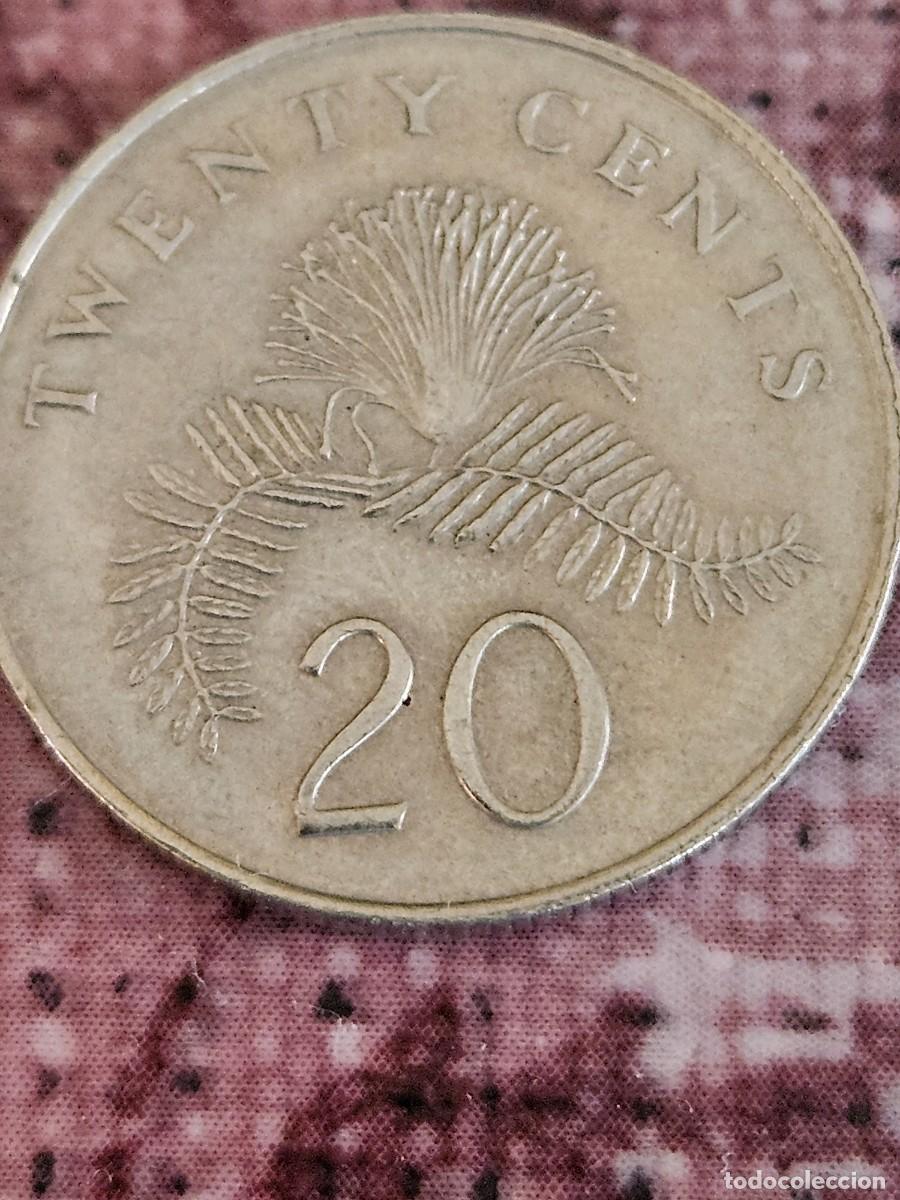 Monedas antiguas de Asia: Moneda 20 Centavos De Singapur Del 2006. - Foto 5