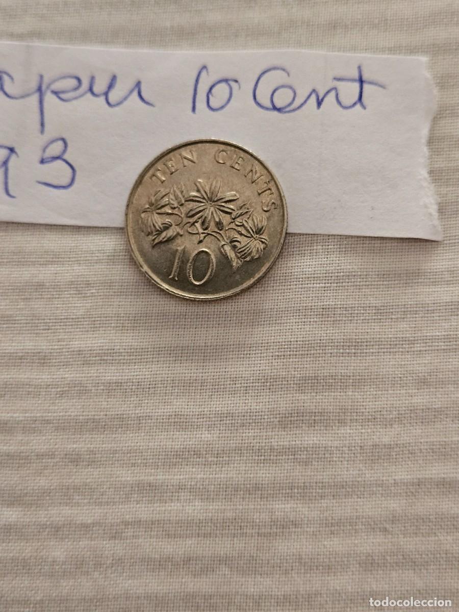 Monedas antiguas de Asia: Moneda 10 Centavos De Singapur Del 1993. - Foto 3