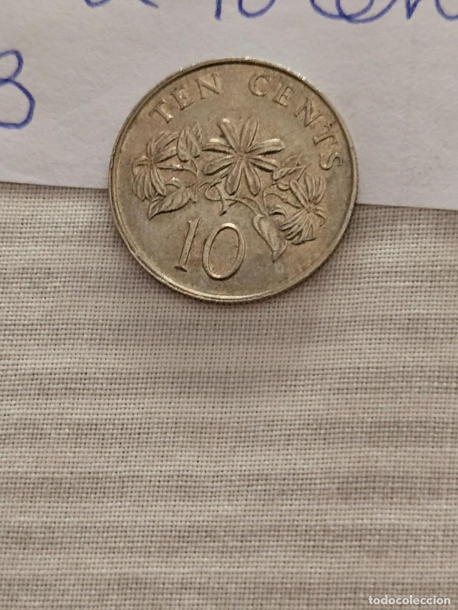 Monedas antiguas de Asia: Moneda 10 Centavos De Singapur Del 1993. - Foto 4