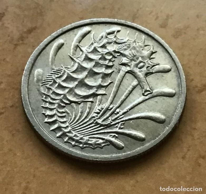 Monedas antiguas de Asia: 10 centavos de Singapur. A&ntilde;o 1973 - Foto 2