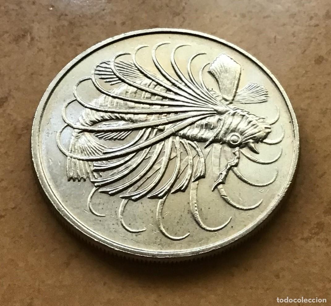 Monedas antiguas de Asia: 50 centavos de Singapur. A&ntilde;o 1981 - Foto 2