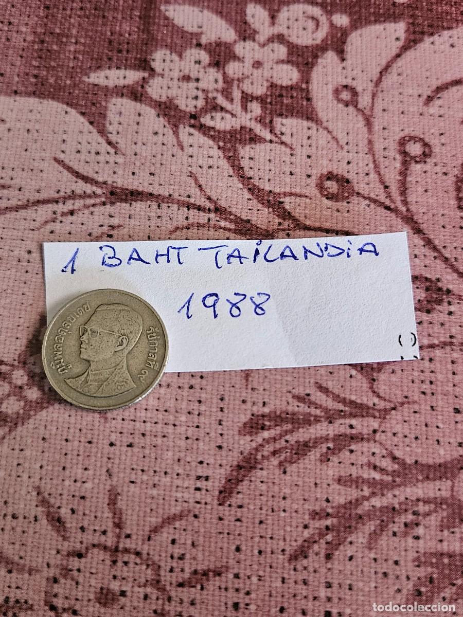 Monedas antiguas de Asia: Moneda 1 Bath De Tailandia Del A&ntilde;o 1998. - Foto 1