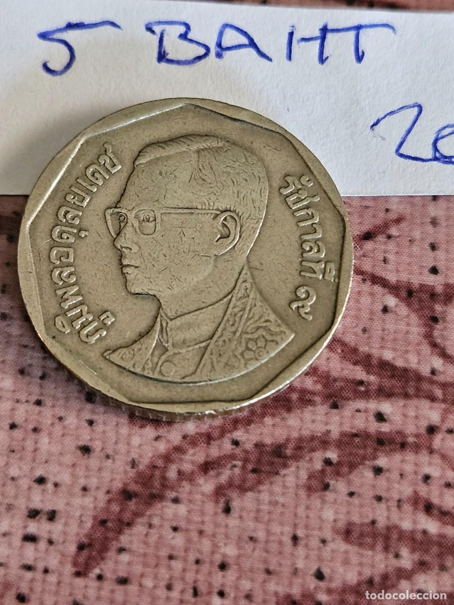 Monedas antiguas de Asia: Moneda 5 Bath De Tailandia Del A&ntilde;o 2008. - Foto 2