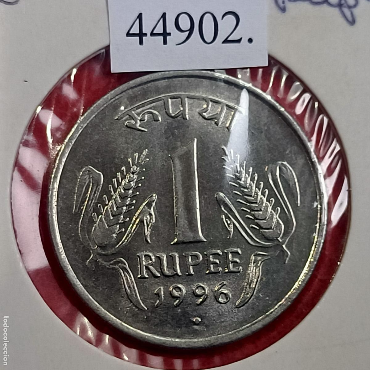 Monedas antiguas de Asia: India 1 rupia 1996 Noida - Foto 1