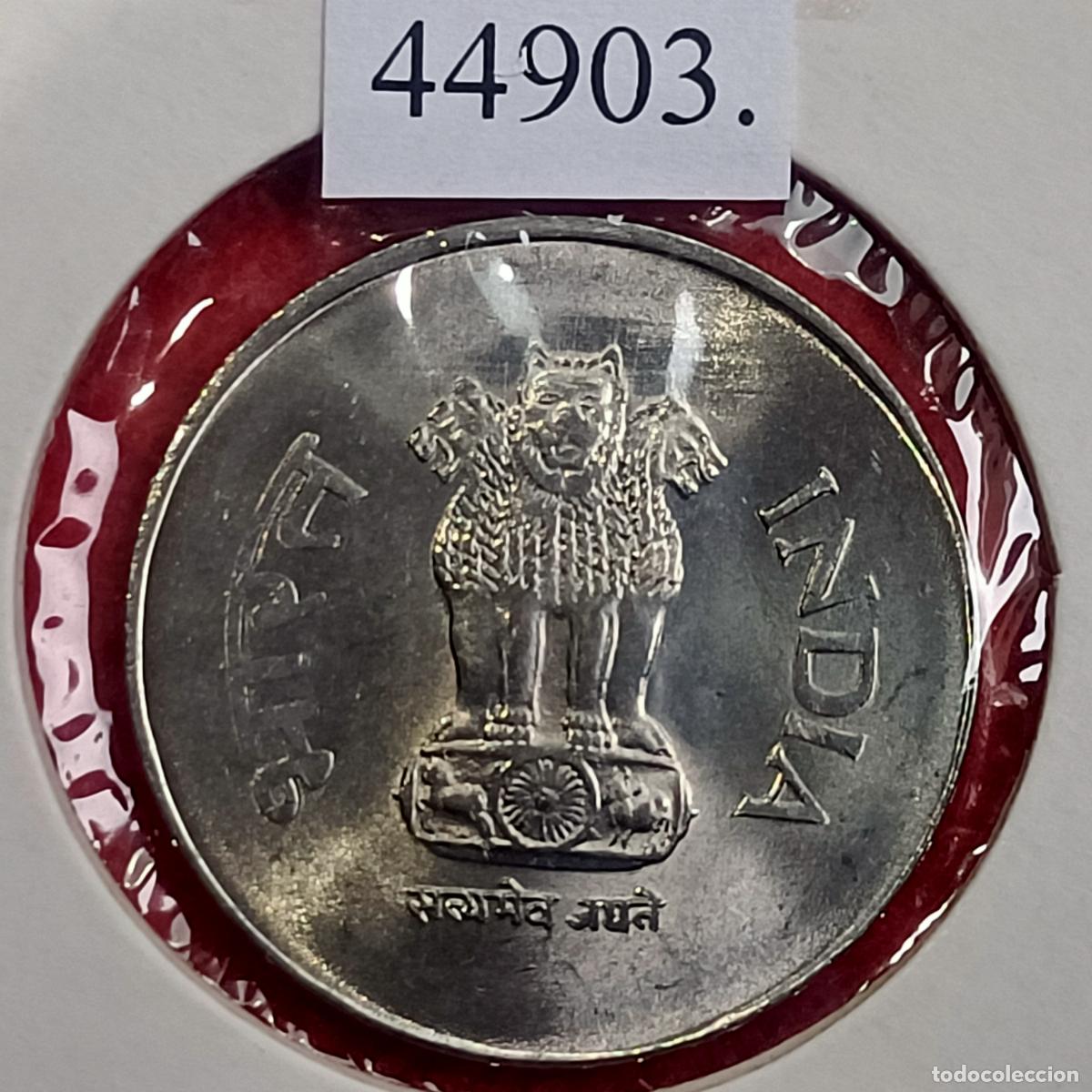 Monedas antiguas de Asia: India 1 rupia 2001 B - Foto 2