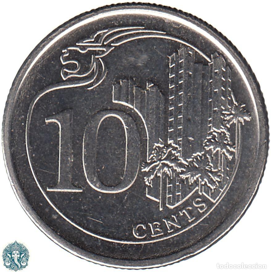 Monedas antiguas de Asia: SINGAPUR 10 Centavos 2013 KM#346 - Foto 1