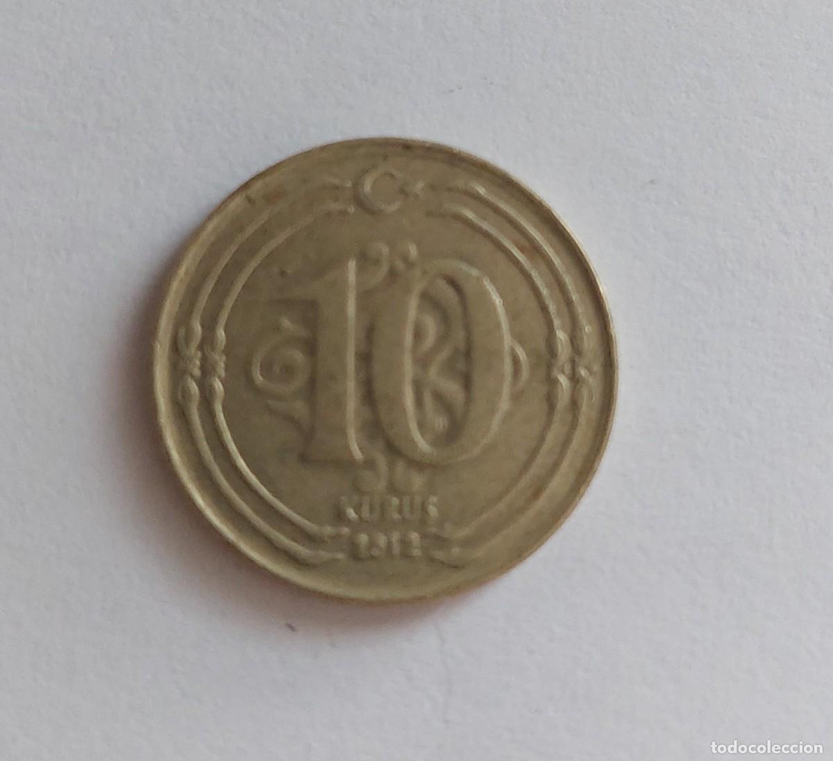 Monedas antiguas de Asia: Turqu&iacute;a. 10 kurus - 2012 - Foto 1