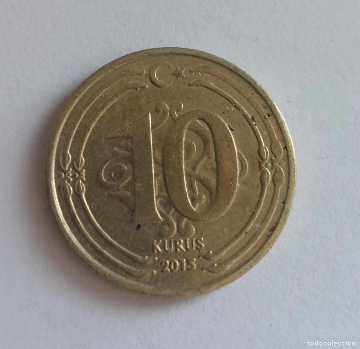 Monedas antiguas de Asia: Turqu&iacute;a. 10 kurus - 2015 - Foto 1