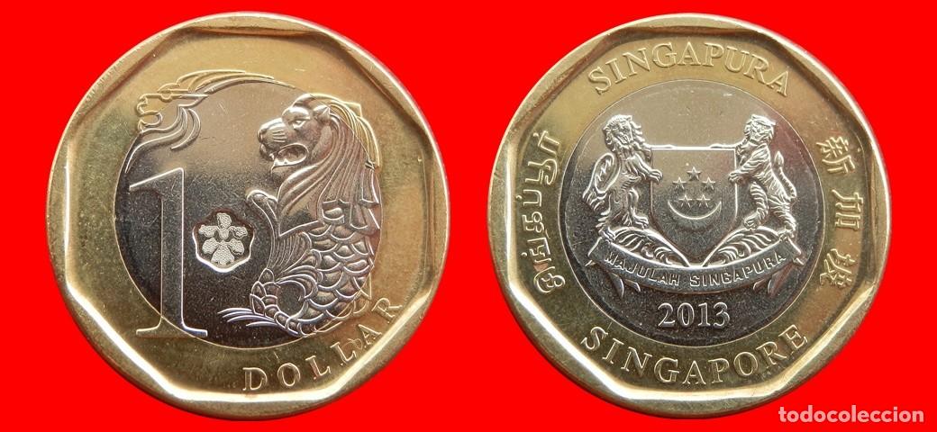 Monedas antiguas de Asia: 1 DOLAR 2013 SINGAPUR-133114 - Foto 1