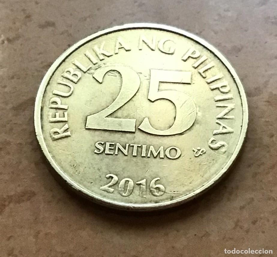 Monedas antiguas de Asia: 25 sentimo de Filipinas. A&ntilde;o 2016 - Foto 1