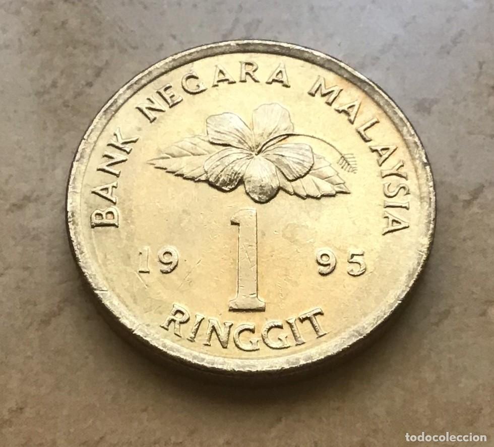 Monedas antiguas de Asia: 1 ringgit de Malasia. A&ntilde;o 1995 - Foto 1