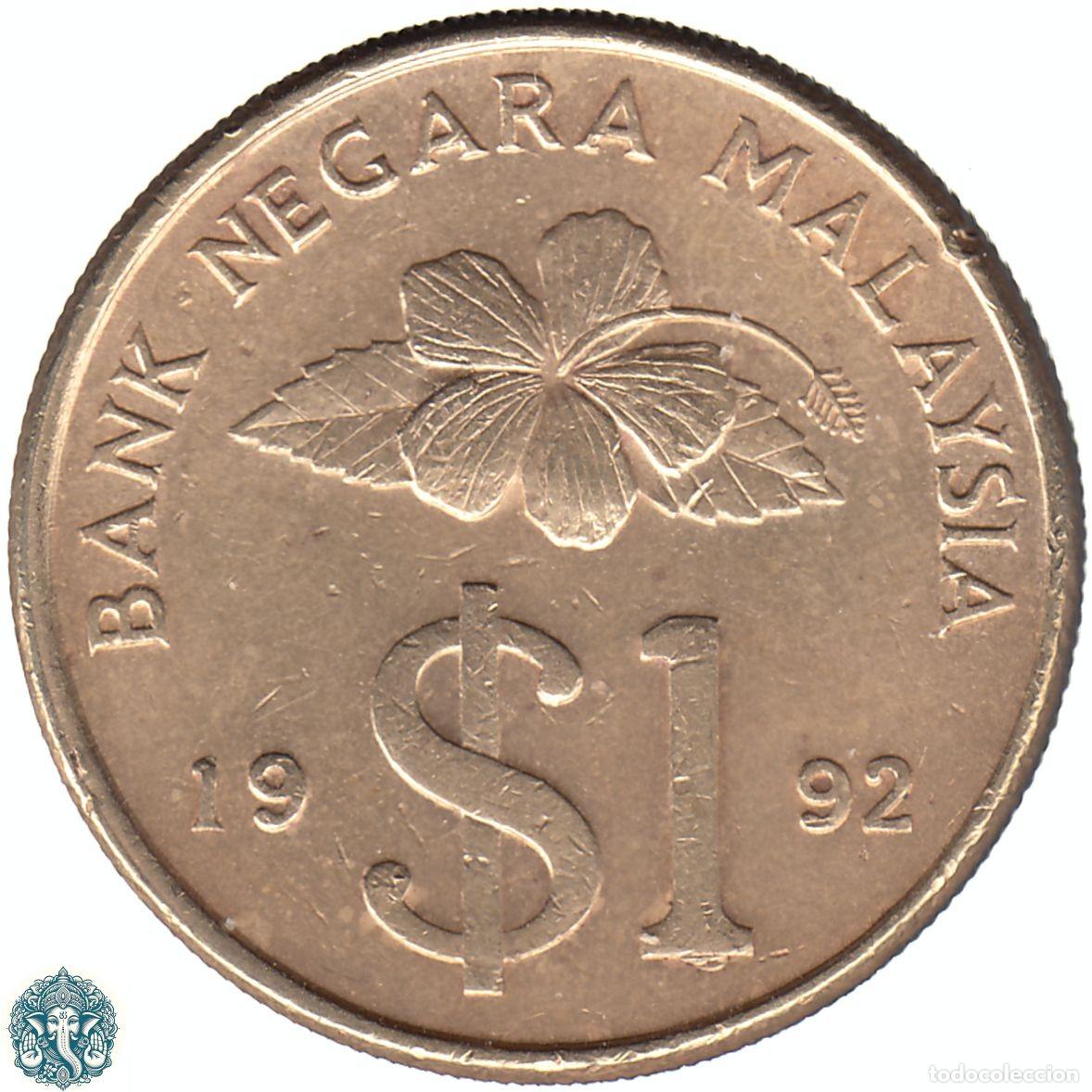 Monedas antiguas de Asia: MALASIA 1 Ringgit 1992 KM#54 - Foto 1