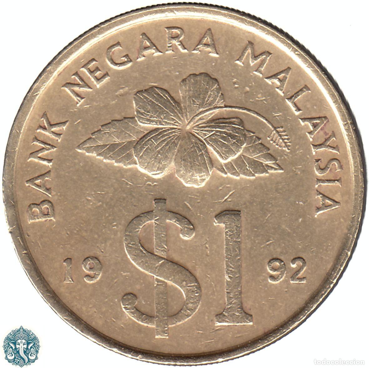 Monedas antiguas de Asia: MALASIA 1 Ringgit 1992 KM#54 - Foto 1