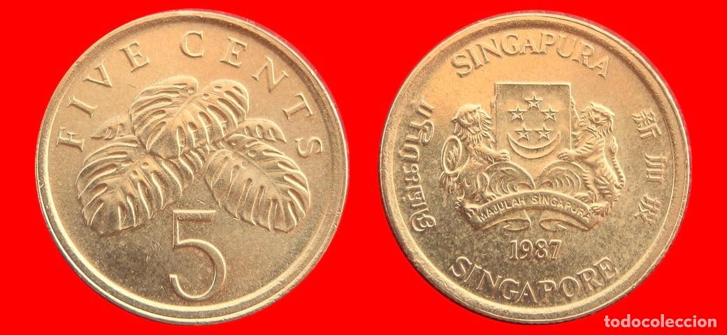 Monedas antiguas de Asia: 5 CENTAVOS 1987 SINGAPUR-133584 - Foto 1
