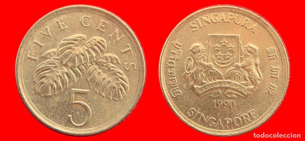 Monedas antiguas de Asia: 5 CENTAVOS 1990 SINGAPUR-133587 - Foto 1