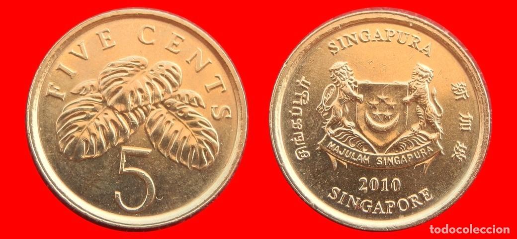 Monedas antiguas de Asia: 5 CENTAVOS 2010 SINGAPUR-133596 - Foto 1