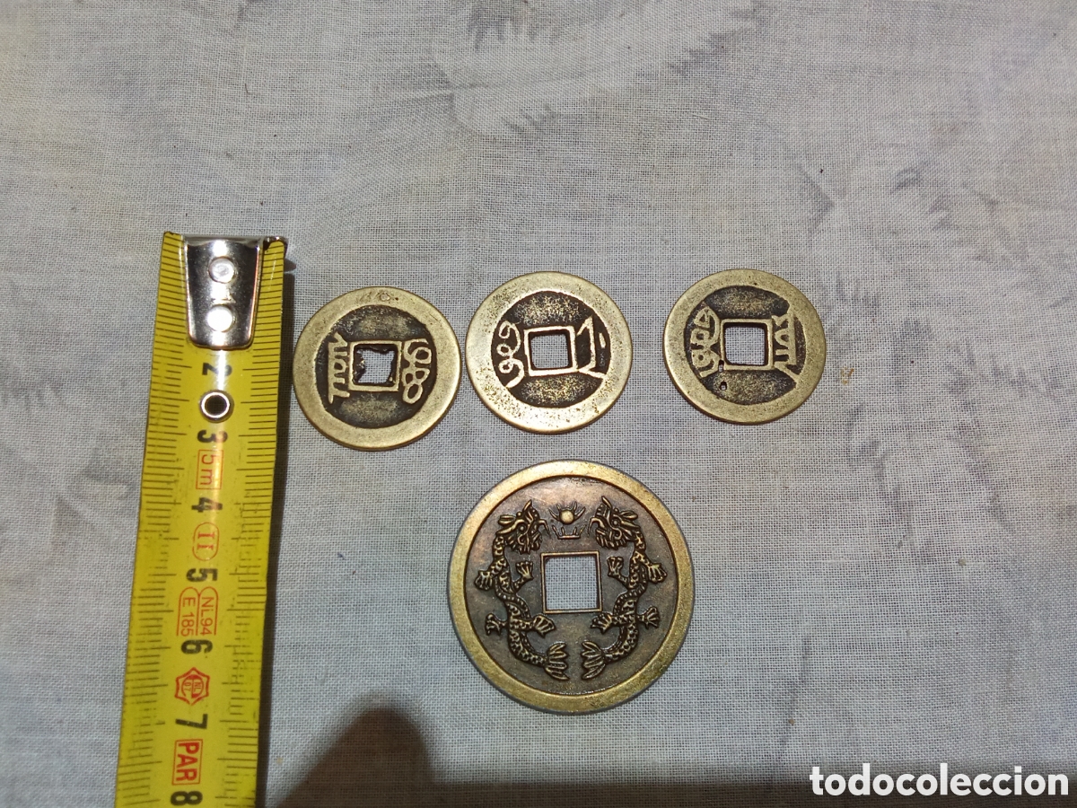 Monedas antiguas de Asia: LOTE 4 MONEDAS CHINAS - Foto 2
