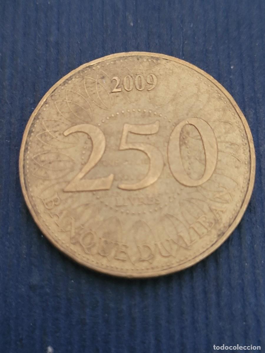 Monedas antiguas de Asia: Moneda 250 libras 2009 L&iacute;bano - Foto 1