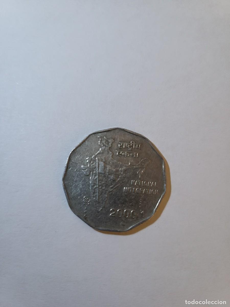 Monedas antiguas de Asia: 2 RUPIES DE LA INDIA - Foto 2