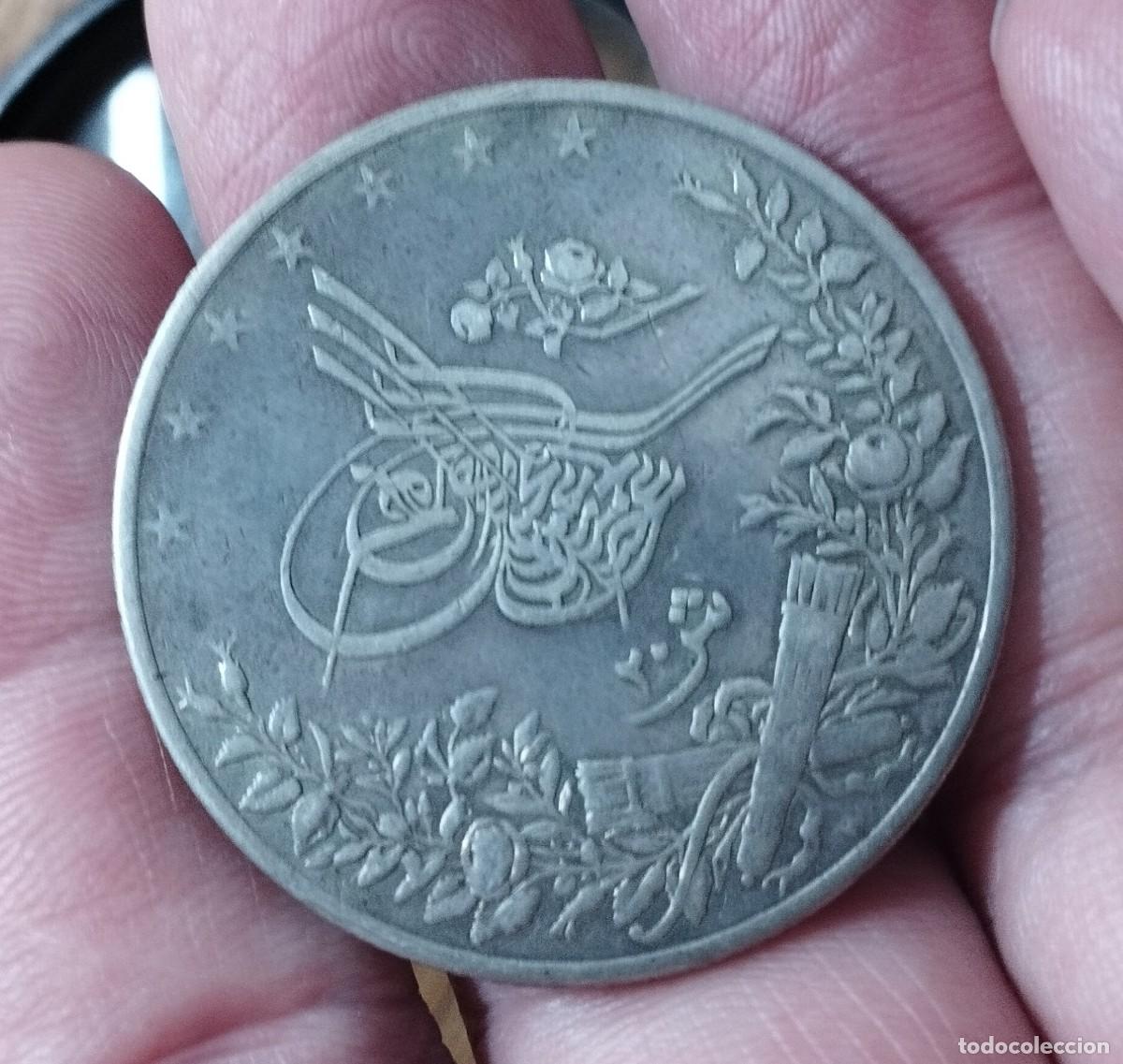 Monedas antiguas de Asia: 20 kurus, Abdul Hamid II, silver. - Foto 1