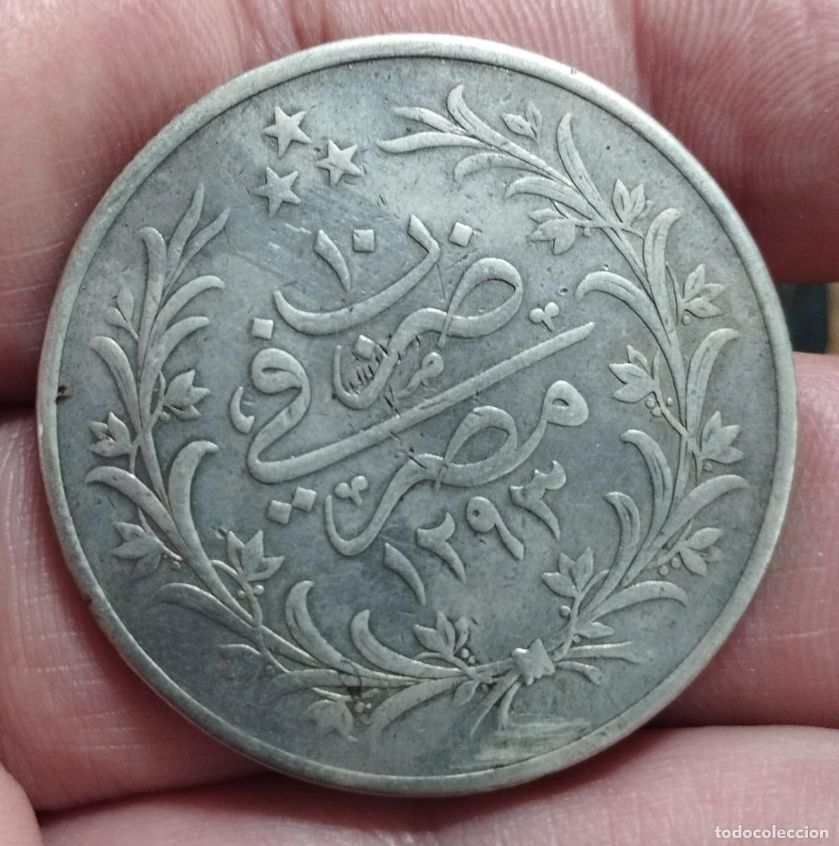Monedas antiguas de Asia: 20 kurus, Abdul Hamid II, silver. - Foto 2